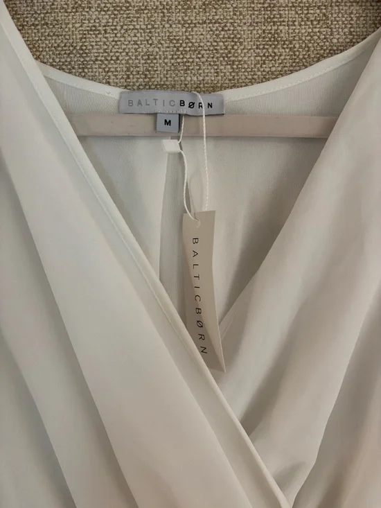 Baltic Born White Long Sleeve Wrap Maxi Dress - Picture 4 of 6